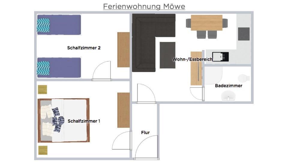 Ferienwohnung Huus Borkum Exterior foto